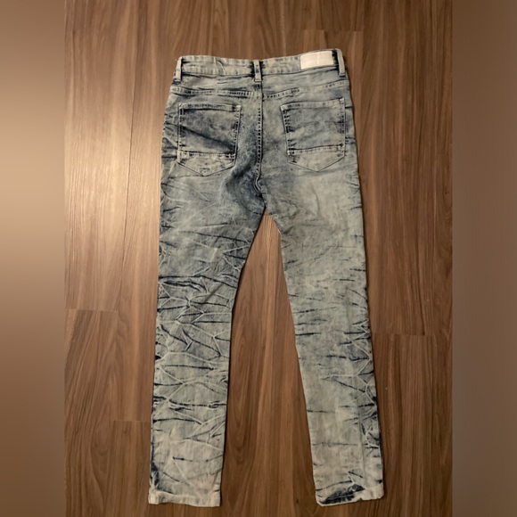 Wt02 Men's Light Wash Skinny Jeans size 34X30 - Picture 5 of 9